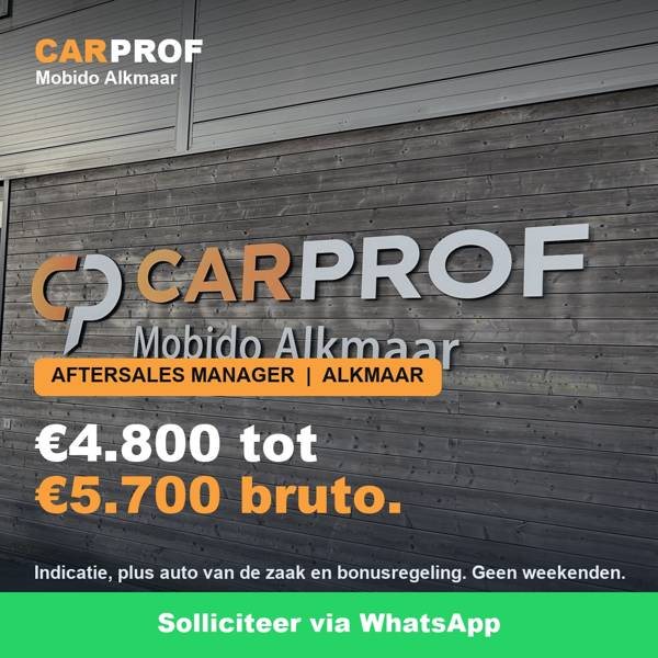 Mobido CarProf-advertentie met salarisindicatie